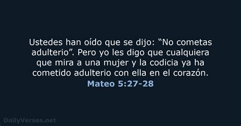 Mateo 5:27.